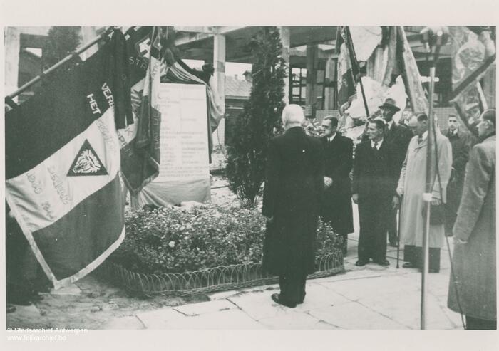 A post-war remembrance ceremony organised by Het Geheim Leger/The Secret Army, Deurne section
