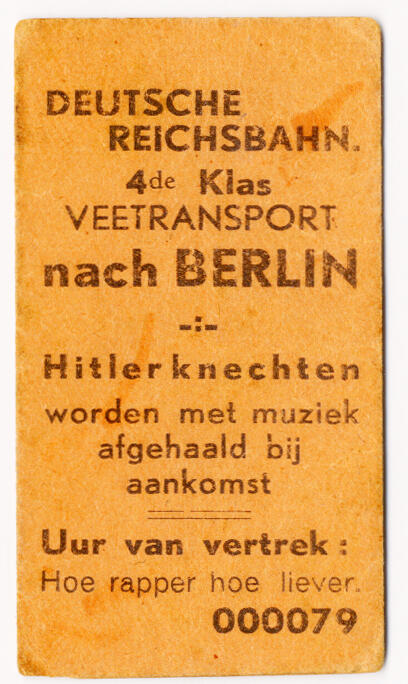 Cattle transport nach Berlin - Hitler’s helpers are treated to music upon their arrival