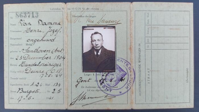 Passport of a man