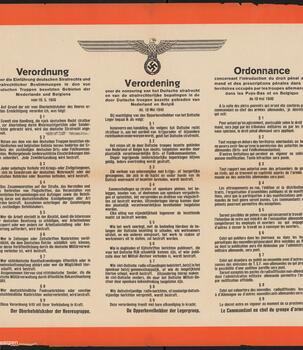 Poster of the first German decree