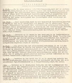 A letter with orders to the police in relation to the events