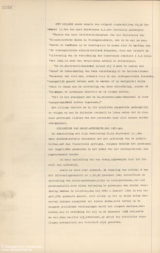 An article in the decree of 3 December 1942 of the municipal council