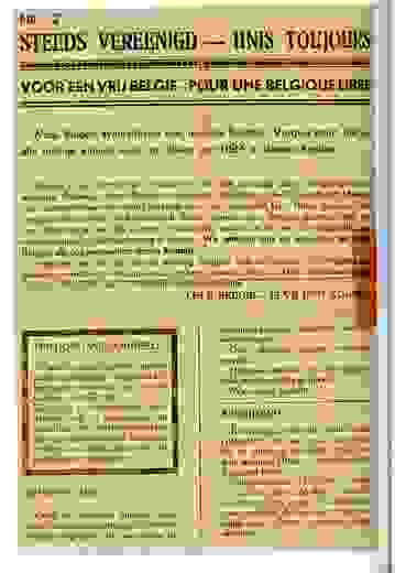 The clandestine publication 'Steeds Verenigd' of the newspaper of the Antwerp resistance